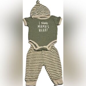 Baby Essentials 3pc outfit sz 6mo